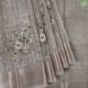 Cream With Copper Zari Weaved Beautiful Floral Embroidered Design And Self Colour With Silver And Copper Zari Diamond Design Border Fancy Cotton Saree 