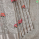Chocolate Cream With Copper Zari And Multi Colour Beautiful Flowers With Creeper Embroidered Design Self colour With Copper Plain Border Fancy Cotton Saree 