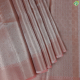 Onion Pink With Silver Gold Zari Leaves With Brach Design Self Colour With Silver Gold Zari Cross Lines Border Tissue fancy Saree
