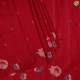 Beetroot Pink With Small Multi Colour Flower Thread Work Butta Design And Self Colour With Flower With Leaves Embroidered Border Fancy Cotton Saree