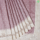 Purple Brown With Cream White Small Buttas Design And Cream White With Embroidered And Cut Work Design Border Semi Tusser Saree