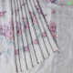 Wood Brown With Muti Colour Rose Printed Design And Self Colour With Thread Work Cut Work Cotton Saree
