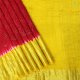 Chilly Red With Mustered Yellow Colour Fancy Bhandhini Thread Work Pure Kanchi Bhandhini Silks Saree 