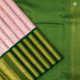 Baby Pink With Forest green Colour Grand Bridal Silks Saree 