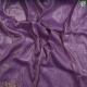 lavender With Small Rose Buds Tissue Crush Embroidery Fancy Cotton Saree-Lavender 