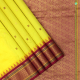 Corn Yellow With Rani Pink Colour Small Mango Thread Work Motifs Gift Silks Saree 