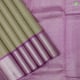 Beige With Lavender Pink Colour Small Window Panel Checks Organza Or Kora Silks Saree 