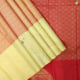 Beige With Chilly Red Colour Big Rudhraksam And Cross Lines Thread Work And Big Bird Fancy Motifs Border Trendy Designer Silks Saree 