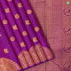 Purple Colour Peacock And Chakra Motifs With Turning Border Motifs Traditional Silks Saree 