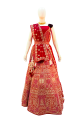 Chilly Red Colour Grand Stone And Embroidery Work Gagra Choli Fancy Lehanga 