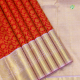 Rani Red Colour With Gold Zari Chakkaram Type Flower With Leaves Design Motifs And Light Pink Colour With Gold Zari Peacock Butta Bavanji Border Pure Traditional Silk Saree