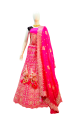Rani Pink Colour Grand Stone Work Motifs Gagra Choli Fancy Lehanga 