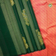 Bottle Green With Silver And Gold Zari Fancy Stripes And Floral Design Without Border Trendy Designer Silk Saree 