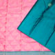 Peach Pink Colour With Rose Gold Zari Girl In Frog Design Weaved Rama Blue Colour With Rose Gold Zari Multi Lines And Floral Design Border Marriage Effect Set Sarees