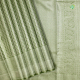 Mint Colour With Silver Zari Sign Arrow Zig Zag Thick Stripes And Self Colour With Silver Colour Thilagam Bavanji Border Exclusive Wedding Silk Saree