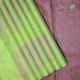 Pista Green With Multi Colour Silk Thread Stripes And Multi Colour Fancy Twitter Butta Motifs Without Border Trendy Designer Silk Saree 
