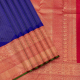 Royal Blue With Dual Colour Zari Vertical Stripes Design And Rani Red With Gold Zari Multi Design Line Border Traditional Silk Saree