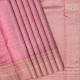 Light Pink With Silk Thread Contemporary Design Weaved Self Colour With Silver Zari Bavanji Border Grand Silk Saree 