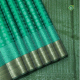Rexona Green With Silver Zari Small Fancy Butta Motifs And Leaf Green With Gold Zari Small Self Design Lines Edge Border Pure Traditional Silk Saree