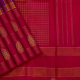 Rose Pink With Yellow And Blue Multi Lines Checked Full Body Design And Rose Pink With Gold Zari Grouped Lines And Thilagam Butta High Border Traditional Silk Saree