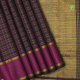 Brown With Gold Zari Stripes And Multi Colour Silk Thread Lines Checked Design Rani Pink With Gold Zari Two Line Border Traditional Silk Saree