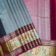 Peacock Blue With Silver Zari Self Designer Lines Design And Beetroot Pink With Gold Zari Rudraksham Peacock Lines With Pythonic Border Grand Bridal Silk Saree 