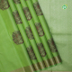 Pista Green With Fancy Colorful Flower Design Weaved And Onion Pink Silk Thread Work Edge Border Trendy Designer Silk Saree 