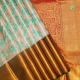 Peach Colour With Rexona Green Floral And leaves Design Weaved Green With Gold Zari Mayilkan With Star Design Butta Motifs Border Trendy Designer Silk Saree