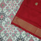 Creamy Sandal Colour With Multi Colour Pochampalli Printed And Marron Red With Gold Zari Border Ikkat Silk Sarees