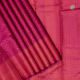 Magenta Pink With Copper Zari Small Floral Design Weaved And Self Colour With Copper Zari Self Designed Stripes And Diamond Butta Motifs Border Grand Silk Saree