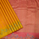 Corn Yellow With Light Pink Silk Thread Geomatics Design Weaved Self Colour With Gold Zari And Butterfly Design Meena Work Border Trendy Designer Silk Saree