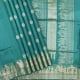 Pine Green With Gold Zari Round Flower Butta Motifs Design And Self Colour With Gold Zari Princess In the Pallakku Design Border Soft Silk Saree
