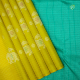 Magenta Yellow With Silver Zari Stripes And Elephant Buttas With Multi Colour Silk Thread Work Design With out Border Trendy Designer Silk Saree