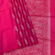 Rani Pink With Silver Gold Zari Deer And Peacock Butta Motifs Design Borderless Vanasingaram Design Pallu Soft Silk Saree 