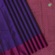 Royal Blue With Gold Zari Dual Self Stripes Design And Purple Colour Plain Border Soft Silk Saree
