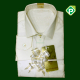 Pure Kanchi Silk Full Sleeve Shirts-Cream White-38