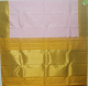 Baby Pink With Golden Mustered Colour Small Zari Lines Pure Zari  Tradition Silks Saree 