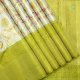 Gold Tissue With lime Green Tissue Bridal silks Saree
