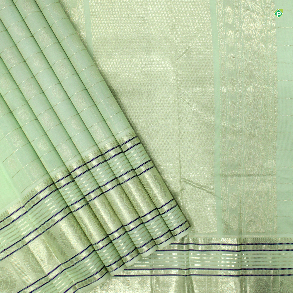 Kuppadam silk cotton saree pink and green with allover vairosi pattern –  Cherrypick