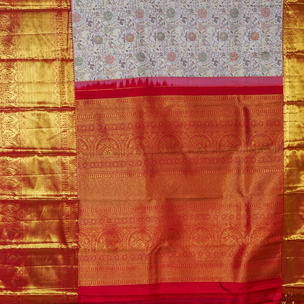 Sandal color saree hotsell with red border